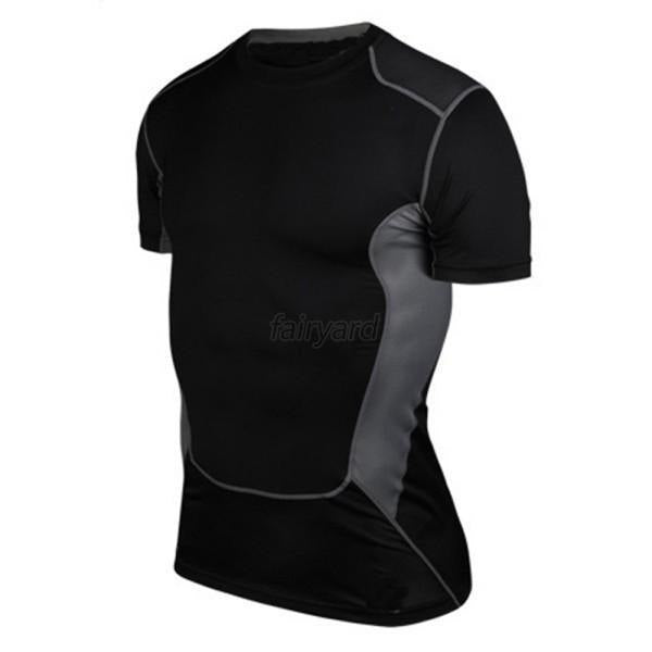 6 Colors Men Compression Under Base Layer Gear Wear Shirt Tight Tops