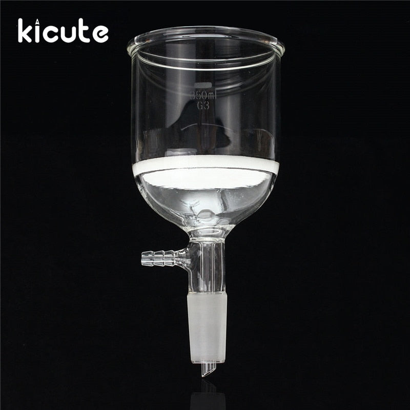 Kicute Best Promotion 350ml Filter Funnel Buchner 24/40 Joint Buchner Glass Funnel Lab Glassware Chemistry Supplies