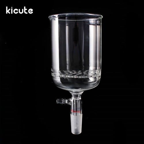 Kicute Newest Borosilicate 1000ml 24/40 Glass Funnel Buchner With 90 mm Pore Plate Lab Chemistry Supplies School Stationery
