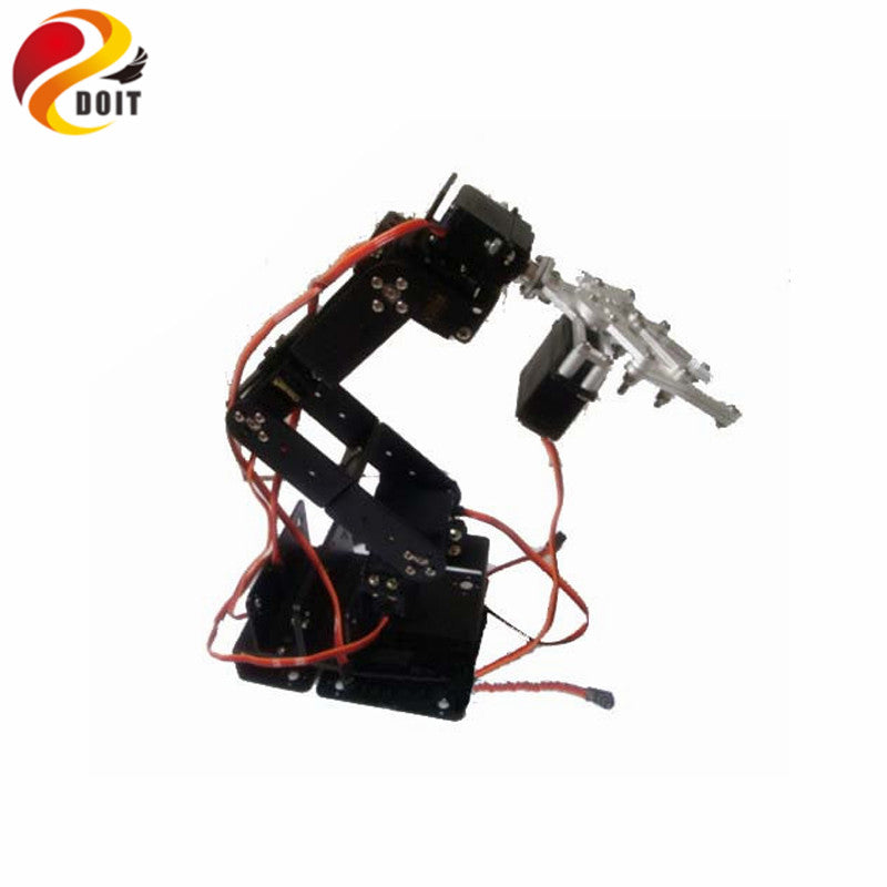 6 Axis Industrial Robot Arm CNC Robot Arm+Mechanical Claws+Large Metal Base Full Metal Mechanical Manipulator/Servo for Arduino
