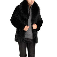 Load image into Gallery viewer, 2017  Men Unisex Faux Leather Winter Autumn Solid High Quality Fashion Warm Artificial Fur Coat Winter Jacket 2017