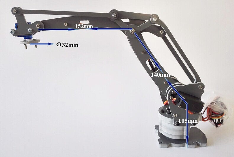 The Newest 4 Axis Robotic Arm 4 Dof Mechanical Manipulator Stacker Servo IRB460 Industrial Manipulator Model RC Toy