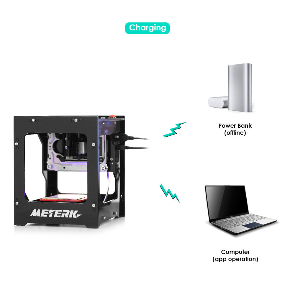 Meterk 1000mW Mini USB Laser Engraver Printer DIY Engraving Machine