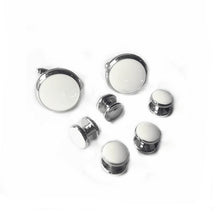 Load image into Gallery viewer, UJOY Classic Design 4 Color Shirt  Enamel Cufflinks And Tuxedo Studs Set 1 Pair Cufflinks &amp; 6 PCS Black Gold Blue White