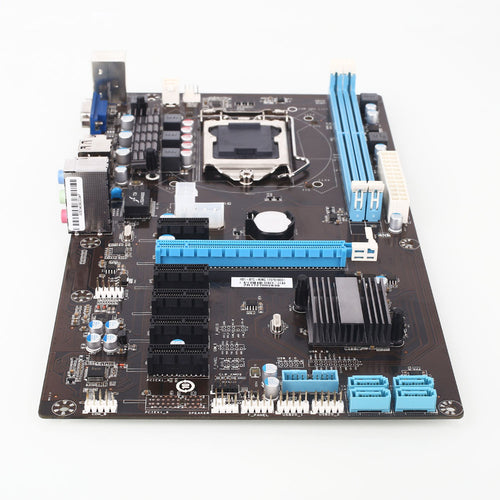 New Integrated Graphics Computer PCI-E 1X Extender Riser Card H81 6GPU BTC Module Mining Motherboard