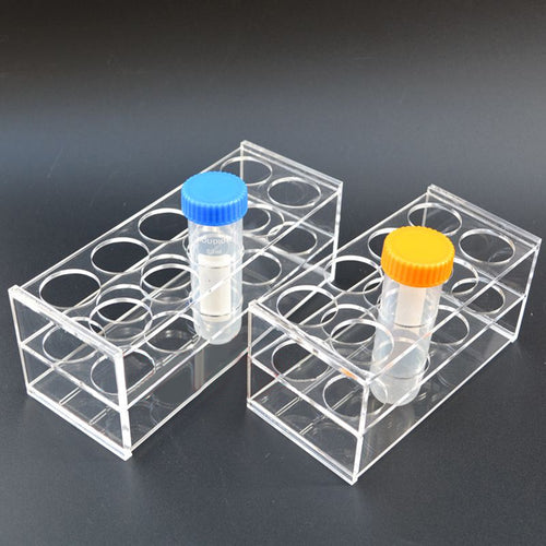 8 Holes Laboratory Test Tube Rack Plastic in Test Tube 50ML Tubing Holder Rack Stand Shelf For School Lab Equipment Supplies