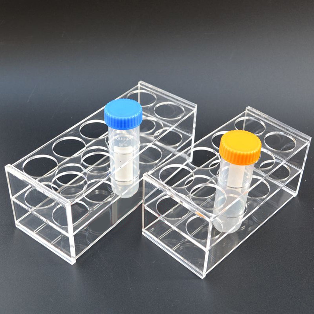 8 Holes Laboratory Test Tube Rack Plastic in Test Tube 50ML Tubing Holder Rack Stand Shelf For School Lab Equipment Supplies