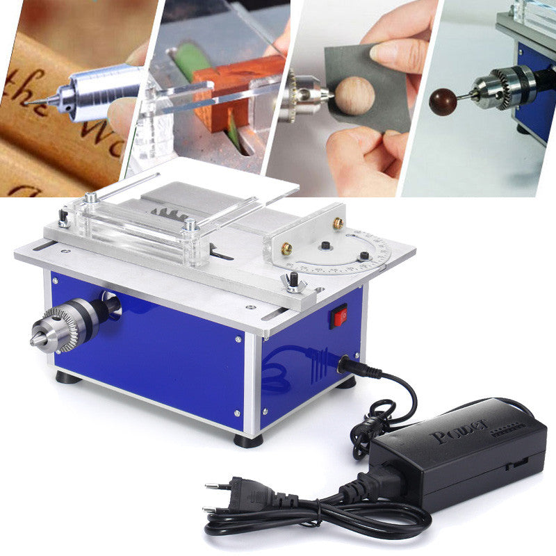 Portable BenchTop Table Saw Blade Woodworking Cutting Polishing Carving Machine