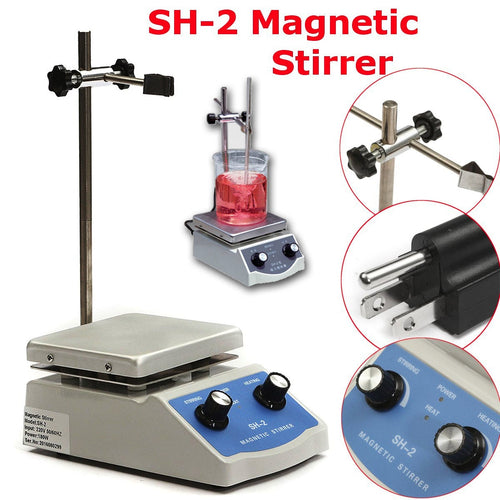 Magnetic stirrer 110V/50Hz SH-2 Hot Plate Magnetic Stirring Machine Stir Healthcare Lab Stepless Adjustable