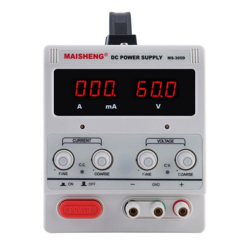 5A 0-30V Adjustable Steady DC Power Supply Precision Variable Digital With Clip for Test Repair Centers School Lab EU AU Plug