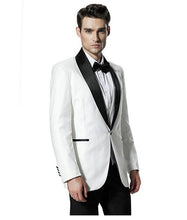 Load image into Gallery viewer, New gold satin Groom Tuxedo 2017 men Suit Custom Made Groomsman Mens Wedding Prom Suits Bridegroom terno masculino Jacket+Pants)