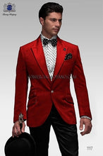 Load image into Gallery viewer, High Quality One Button Gold Groom Tuxedos Groomsmen Mens Wedding Suits Prom Bridegroom (Jacket+Pants+Girdle+Tie) NO:1007
