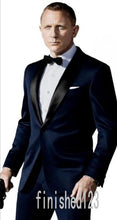 Load image into Gallery viewer, New Arrival One Button Gold Satin Groom Tuxedos Groomsmen Mens Wedding Suits Prom Bridegroom (Jacket+Pants+Girdle+Tie) NO:363