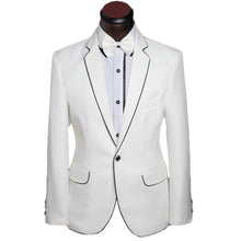 Load image into Gallery viewer, High Quality One Button Gold Groom Tuxedos Groomsmen Mens Wedding Suits Prom Bridegroom (Jacket+Pants+Tie) NO:1089