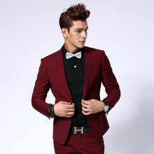 Load image into Gallery viewer, High Quality One Button Gold Groom Tuxedos Groomsmen Mens Wedding Suits Prom Bridegroom (Jacket+Pants+Tie) NO:1089
