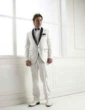 Load image into Gallery viewer, High Quality One Button Gold Groom Tuxedos Groomsmen Mens Wedding Suits Prom Bridegroom (Jacket+Pants+Tie) NO:1089
