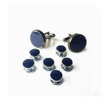 Load image into Gallery viewer, XDS03 Gold Color Classic Cufflinks Tuxedo Studs Set for Men