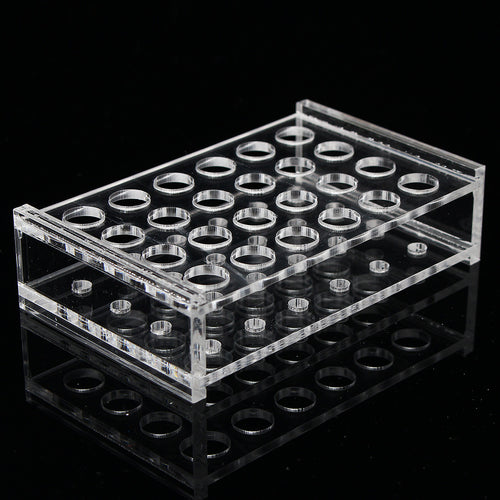 24 Holes Test Tube Rack Testing Tubes Holder Storage Plastic Stand Lab Supplies