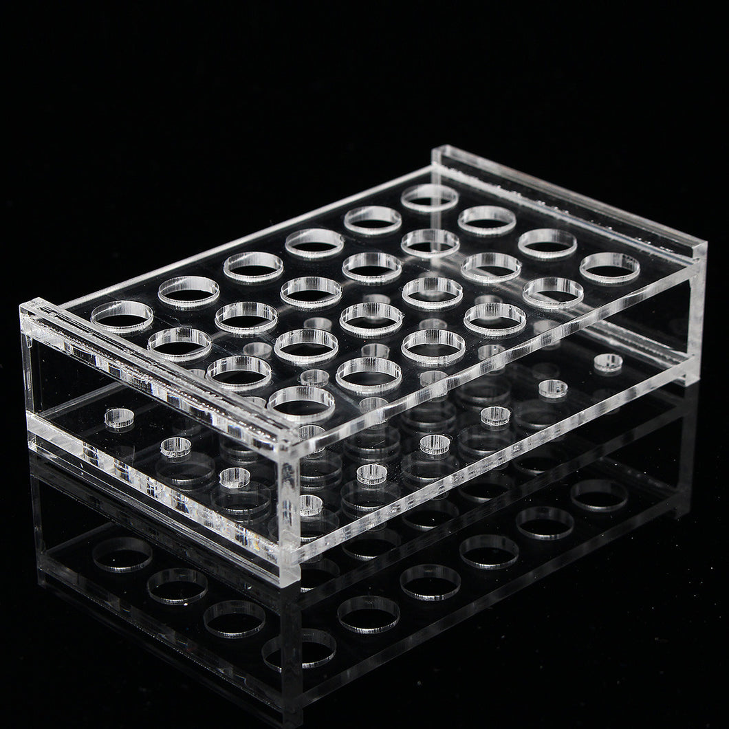 24 Holes Test Tube Rack Testing Tubes Holder Storage Plastic Stand Lab Supplies