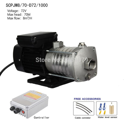 bushless dc centifugal pump, surface solar pump, solar booster pump SCPJW8/70-D72/1000