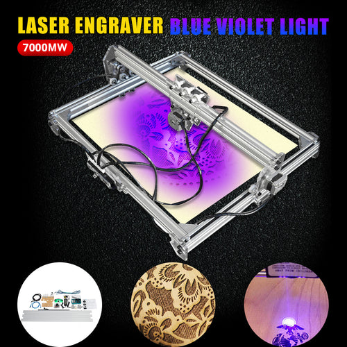 7000mw 100x100CM DIY Desktop Laser Engraving Marking Machine Printer Cutter