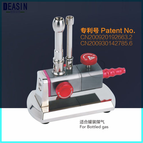 Dental Lab Equipment Micro Bunsen Burner Double Tube Rotatable Gas Propane Light Dental Lab Equipment