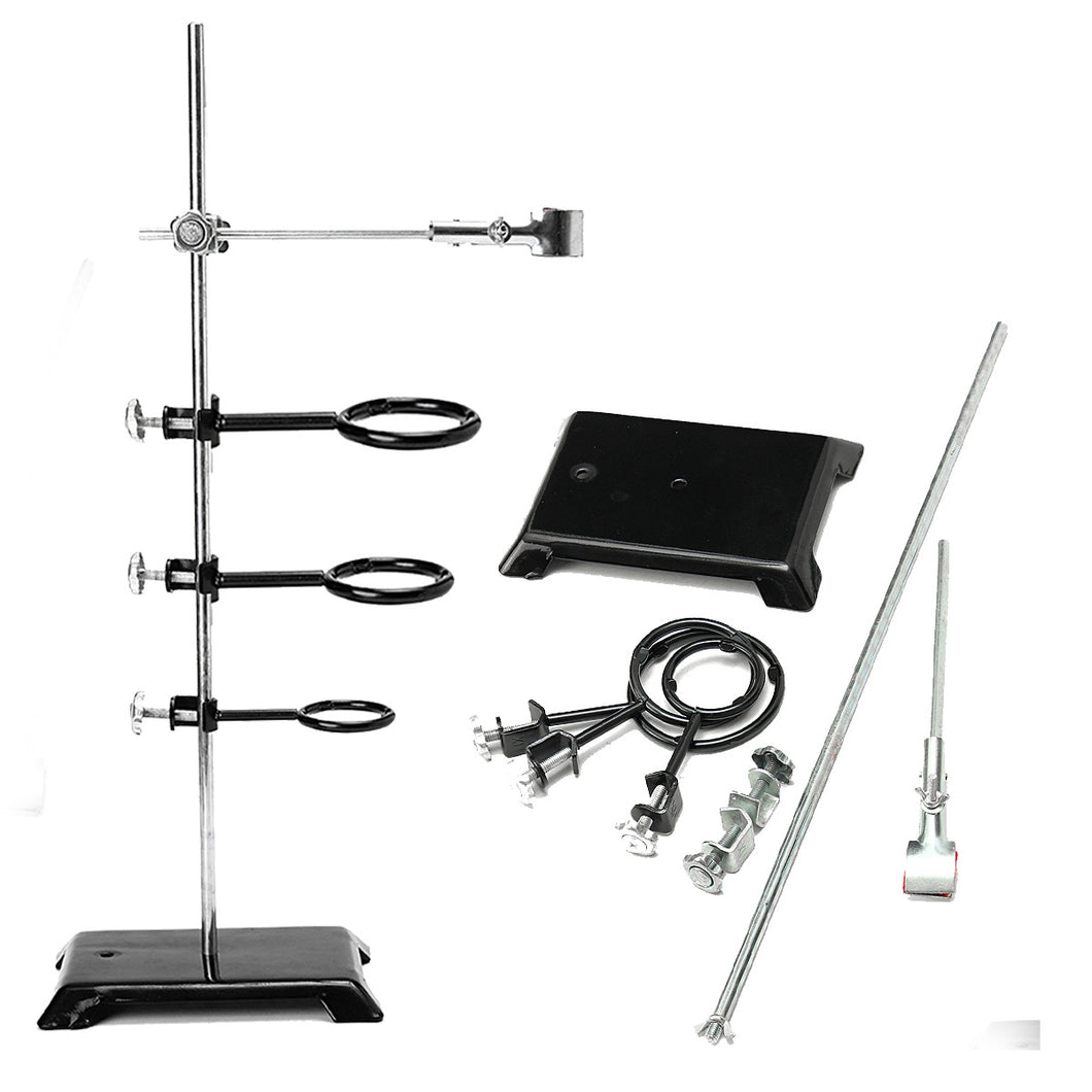 Laboratory Retort Stands Support Chemistry Supplies Lab Clamp Flask Platform Kit