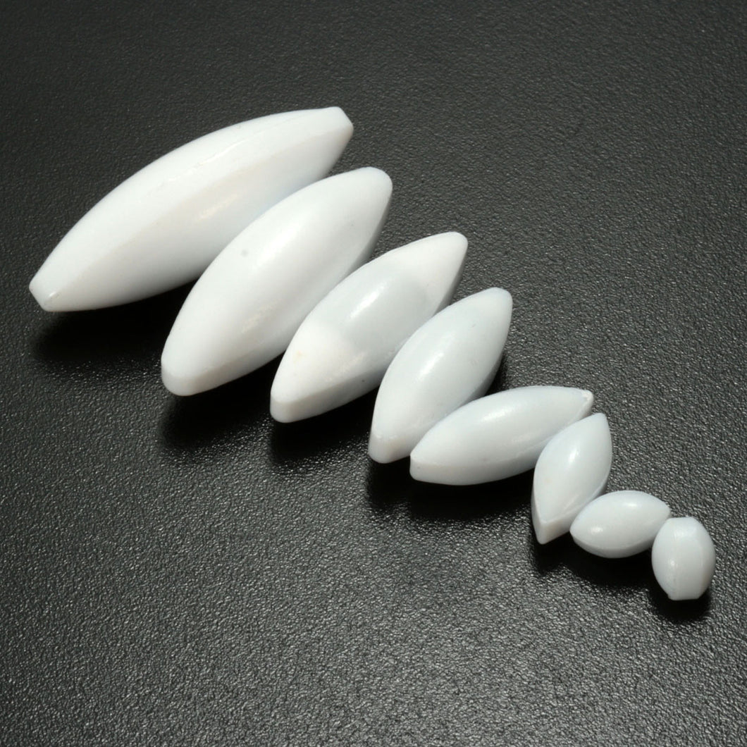 NEW 8pcs PTFE Magnetic Stirrer Stir Bar A-Type Teflon Mixer Lab Olive Cone Set