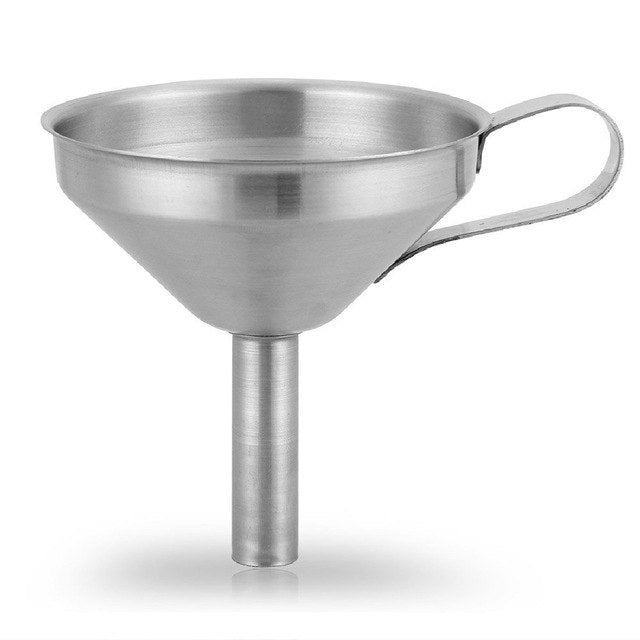 Fashion stainless steel mesh With Detachable Strainer Large Wide Mouth Funnel Water Liquid Lab Car Kitchen Tool