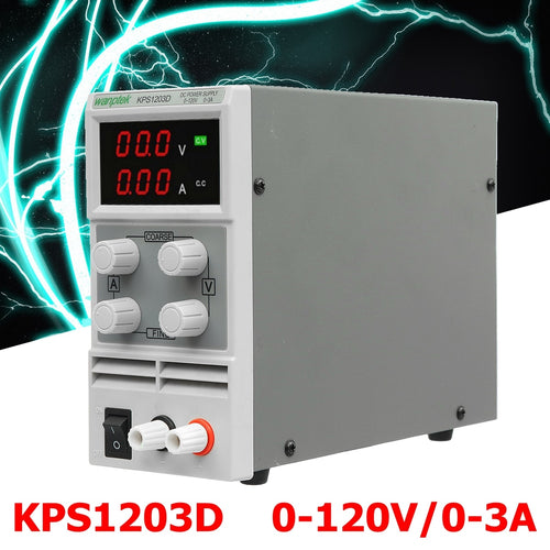 Adjustable Mini Switch Digital DC Power Supply Output 0-120V 0-3A AC110-220V For Lab Notebook Computer Repair EU Plug