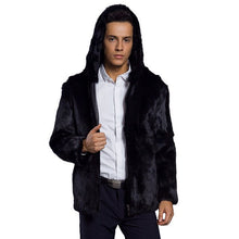 Load image into Gallery viewer, Thick Warm Mens Faux Fur Coat Plus Size Fluffy Fleece Jacket 2017 Winter Autumn Male Luxury Long Coat 3XL Chaquetones Hombre