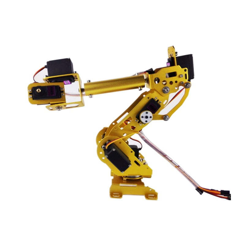 S7 7Dof Industrial Mechanical Robot Arm Model Stainless Steel Metal Robotic Manipulator DIY Vehicle Mounted