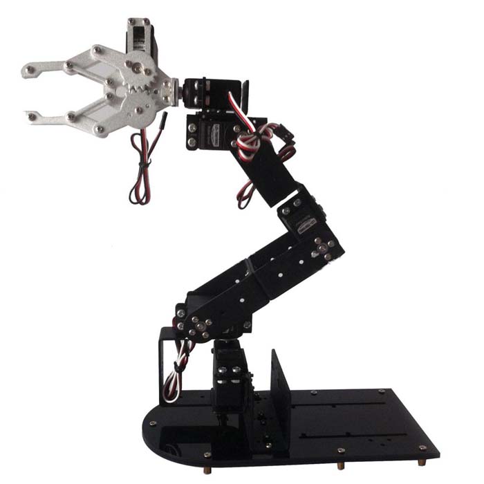 Doit H456  Industrial Robot Mechanical Arm 100% Alloy Six degrees of freedom Robot Arm Rack with 6 Servos