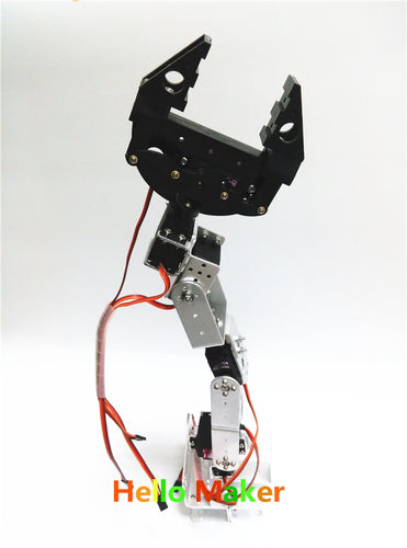 Hello Maker H365 Abb Industrial Robot Mechanical Arm 100% Alloy Six degrees of freedom Robot Arm Rack with 6 Servos