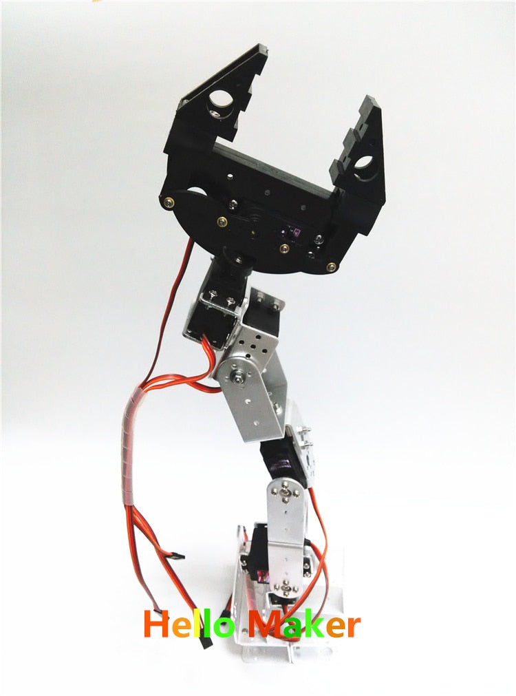 Hello Maker H365 Abb Industrial Robot Mechanical Arm 100% Alloy Six degrees of freedom Robot Arm Rack with 6 Servos