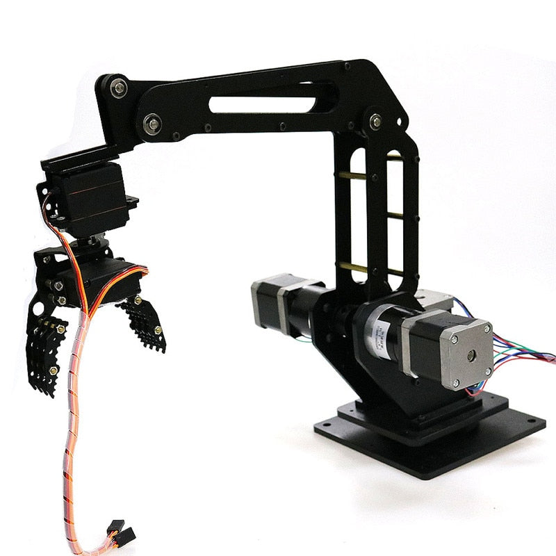 3 dof Industrial Robot Arm Mechanical Manipulator with Gripper for 3d Printer Writing Laser engraving with Stepping Motor