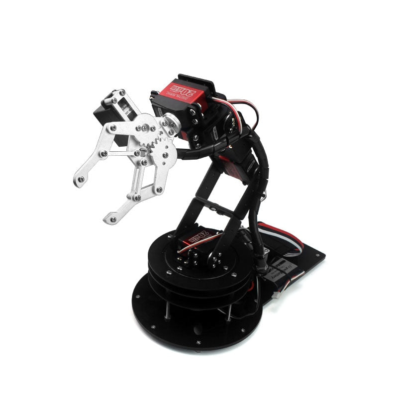 Industrial 6DOF Robot for Arduino Servo Claw Unassembled Mechanical RC Parts Remote Control Educational Robot Toy for children