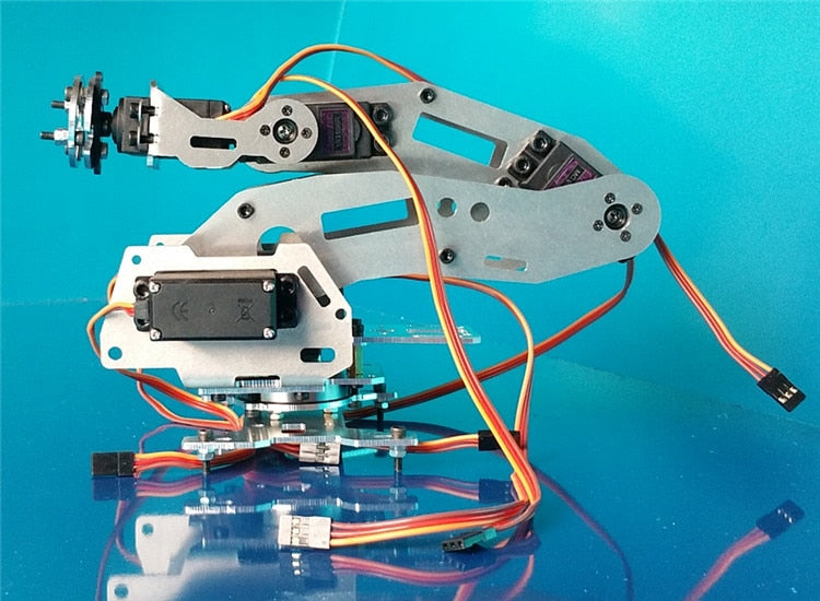 Industrial Robot 688 Mechanical Arm 100% Alloy Manipulator 6-Axis Robot arm Rack with 6 Servos